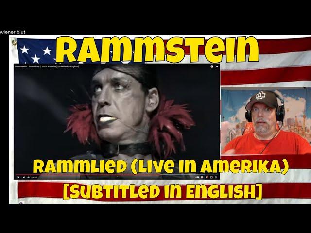 Rammstein - Rammlied (Live in Amerika) [Subtitled in English] - REACTION - Sickest Entrance !!!
