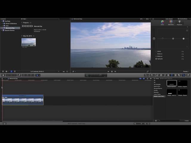 Change The Speed of a Video in Final Cut Pro X