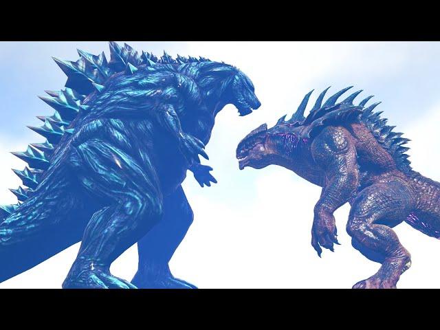 GODZILLA EARTH vs KING TITAN and VOID GHIDORAH | ARK Kaiju Battle