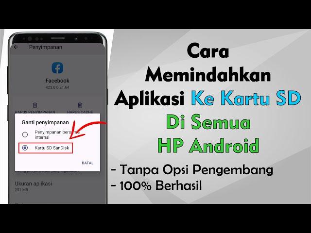 Cara Memindahkan Aplikasi Ke KARTU SD Di Semua Android