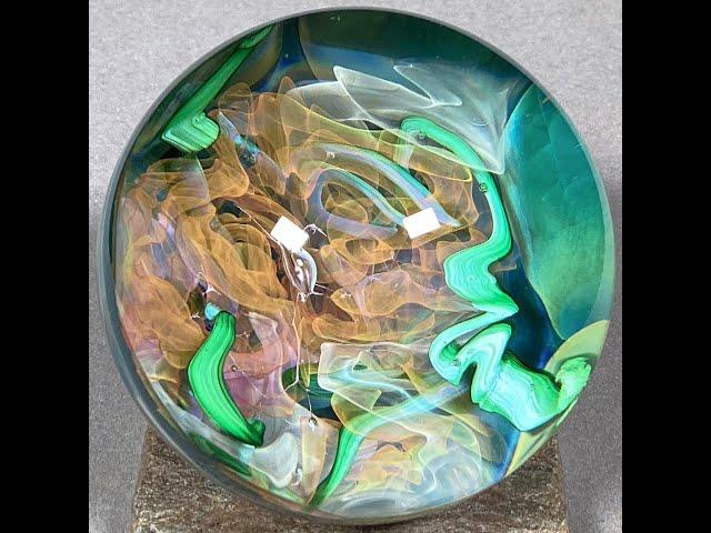 Vortex Marble Handmade by Bill Grout 2.06" Enchanted Realm 031124 Borosilicate Glass