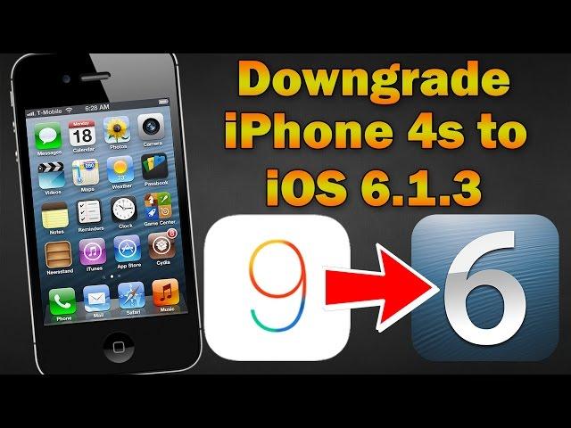 How to Downgrade iPhone 4s From iOS 9.3 to iOS 6.1.3 (Without SHSH Blobs)