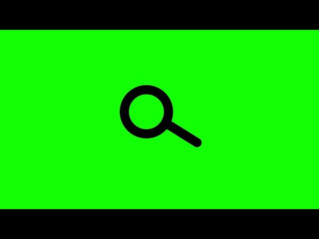 Search Icon Animated Element | 2D Green Screen Elements | 4K 60Fps | Free Download 