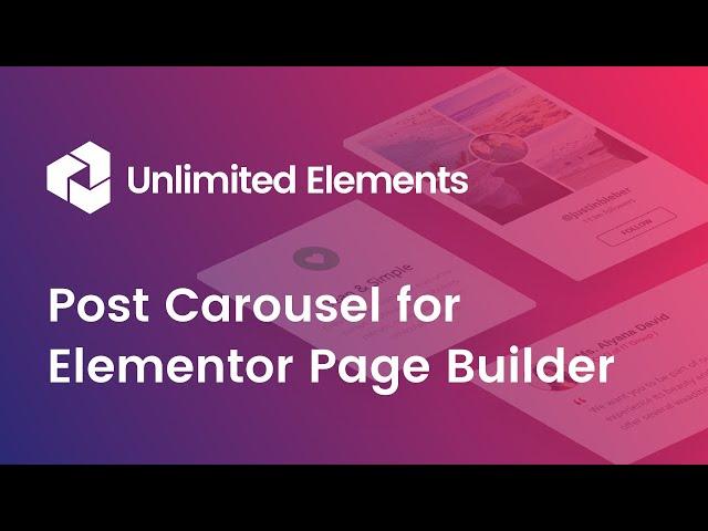 Post Carousel Widget for Elementor