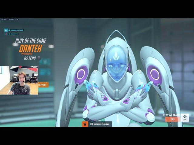 POTG! DANTEH INSANE ECHO + WIDOWMAKER GAMEPLAY OVERWATCH 2 SEASON 6