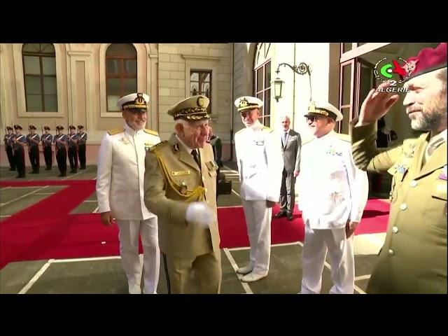 Deuxième jour de la visite officielle du chef d'état major de l'ANP  Said chanegriha en Italie