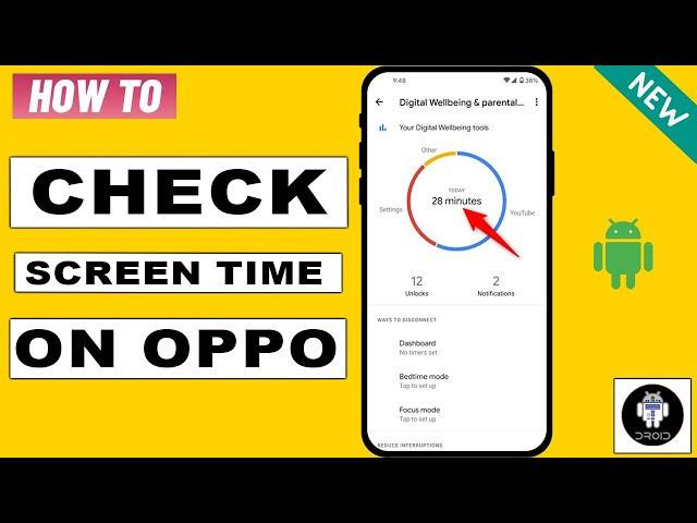 How to check screen time on oppo 2024