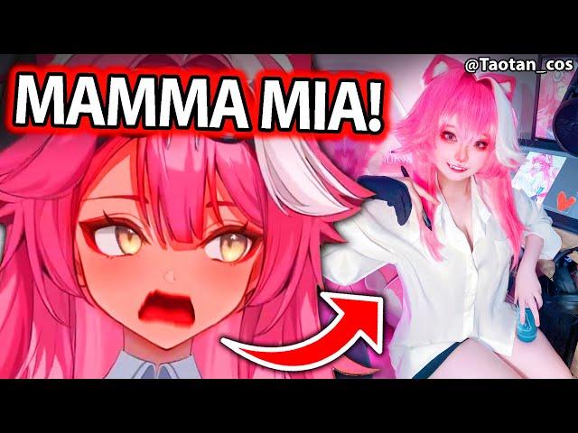 Raora finds her first IRL Cosplayer and it Surprises Her 【Hololive EN】