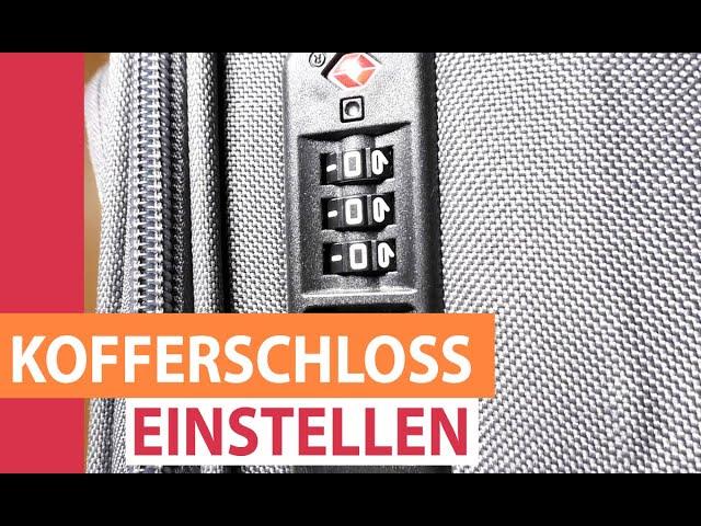 Koffer Zahlenschloss einstellen: Kofferschloss Zahlencode ändern & TSA Schloss Code Anleitung