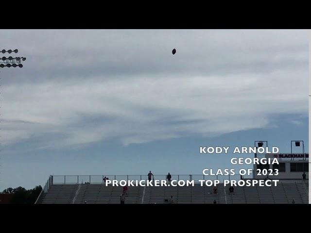 KODY ARNOLD - RAY GUY PROKICKER.COM TOP PROSPECT CAMP 2020 - PUNTING