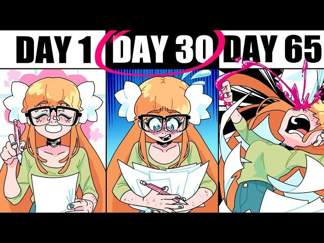 I did a 30 day art challenge! In 3 months,