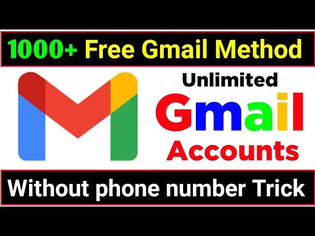 Unlimited Gmail Create Method 2024 | How To Create Gmail Account Without Phone Number