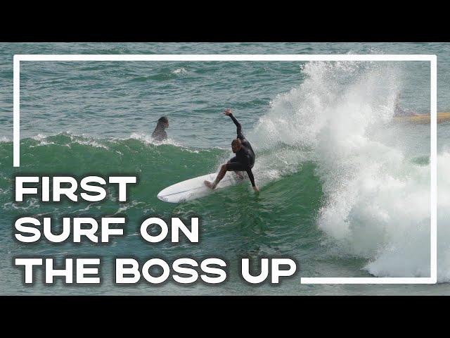 Slater Designs Boss Up Mid Length Surfboard - First Surf! ‍️ | Stoked For Travel