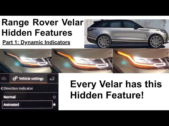 Range Rover Velar Hidden Features | Part 1: Dynamic Turn Indicators