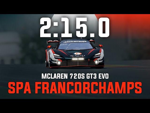 Spa Francorchamps 2:15.0 - Mclaren 720S GT3 EVO - GO Setups | ACC 1.10.2