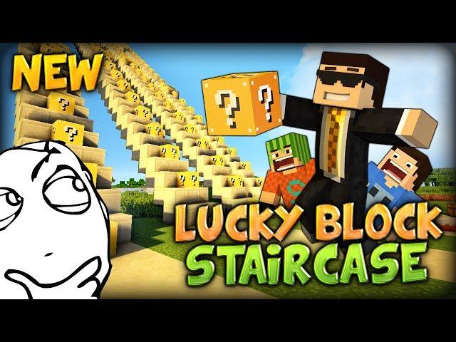 [901K Special] Problem, Double? -  Minecraft Mods - Lucky Block Stairs #1 w/ Mr360Games, Simon