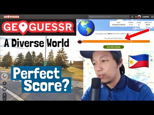 PERFECT SCORE AKO?  GEOGUESSR “A Diverse World”