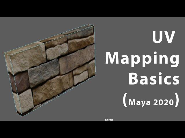 Maya 2018 - UV Texture Mapping Basics,