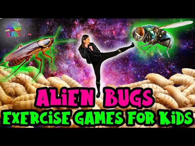 Alien Bugs Exercise for Kids | Learn About The Lifecycle Of A Fly | Indoor PE Workout For Children