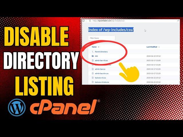 How To Disable Directory Listing In Cpanel | Wordpress Security Tutorials