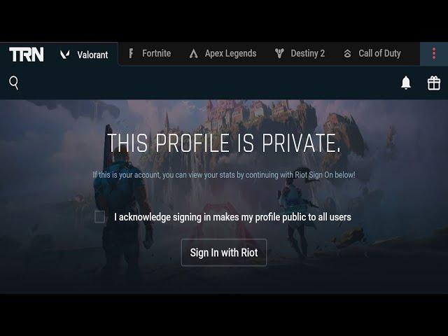 How To Make Valorant Account Private In Tracker