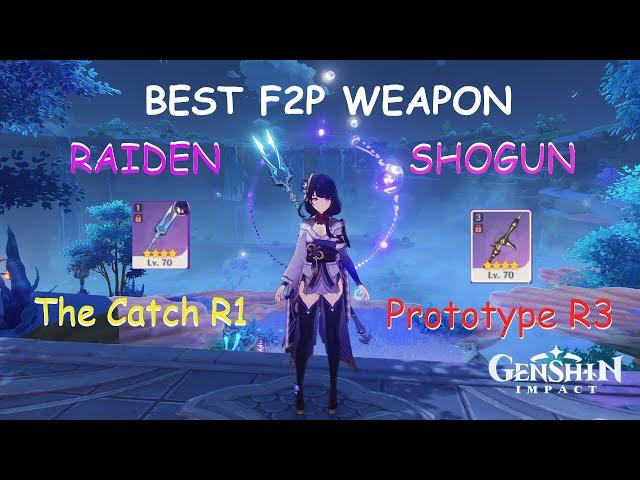 [Genshin Impact Weapon Comparisson] Best F2p Weapon for Raiden Shogun Baal