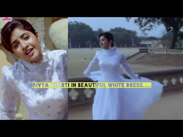 Divya bharti in white dress video sad  #divyabhartibigfan #divyabharti #superstar