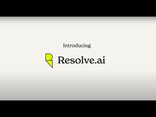 Resolve AI – Your AI Production Engineer.