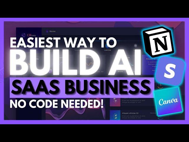 Build and Deploy a Full Stack AI SaaS With AI and NO Code!