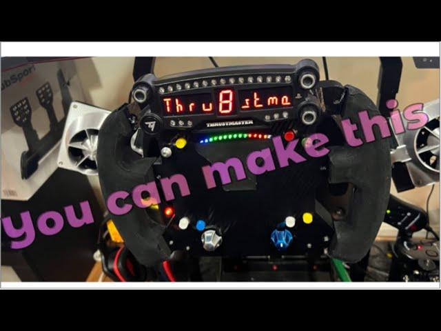 HOW  TO MAKE this wheel for any console or pc THRUSMASTER DIY