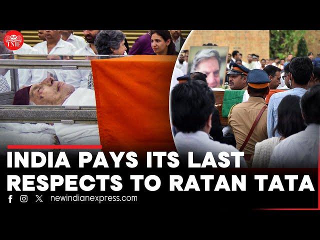 Ratan Tata passes away | Body of Ratan Tata kept at NCPA lawns in Mumbai to pay last respects