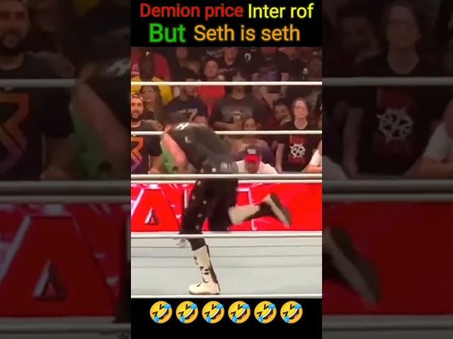 Demion price inter off but Seth Rollins is Seth Rollins #wwe #viral #shorts