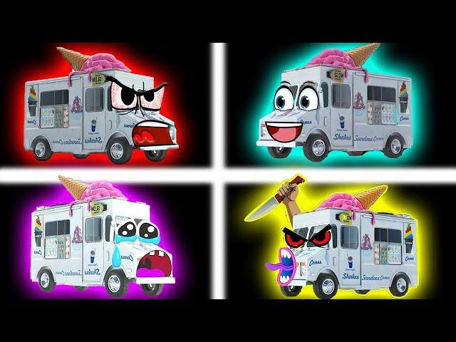 83 "Ice Cream Trucks" Sound Variations |Mega Compilation| in 8 Minutes ft. Pocoyo and Nina