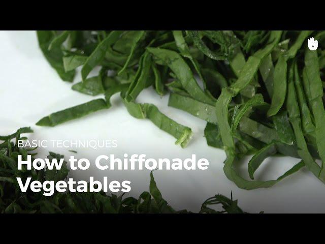 How to chiffonade leafy vegetables | Cook Vegetables