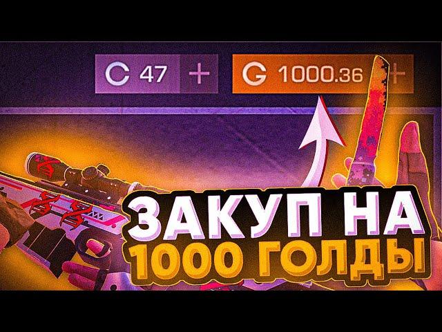 ЧТО МОЖНО ЗАКУПИТЬ НА 1000 ГОЛДЫ?! | ЗАКУП НА 1000 ГОЛДЫ В СТАНДОФФ2