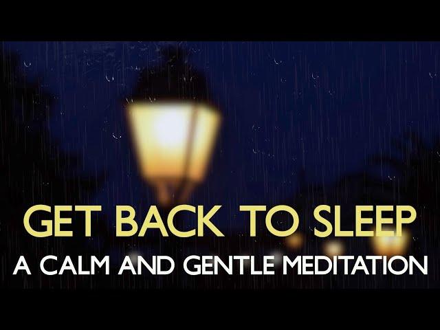 Get back to sleep meditation | Fall back asleep guided meditation