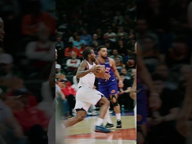 Kawhi with the poster and zero emotion #nba #laclippers #shorts