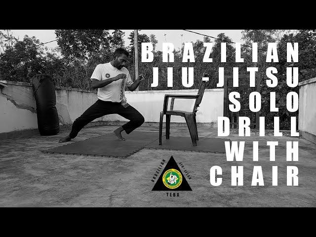 Brazilian Jiu-Jitsu Training - Solo drill with chair