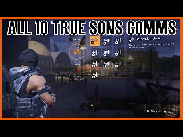 The Division 2 All True Sons Comms Locations (Division 2 Comms Collectibles)