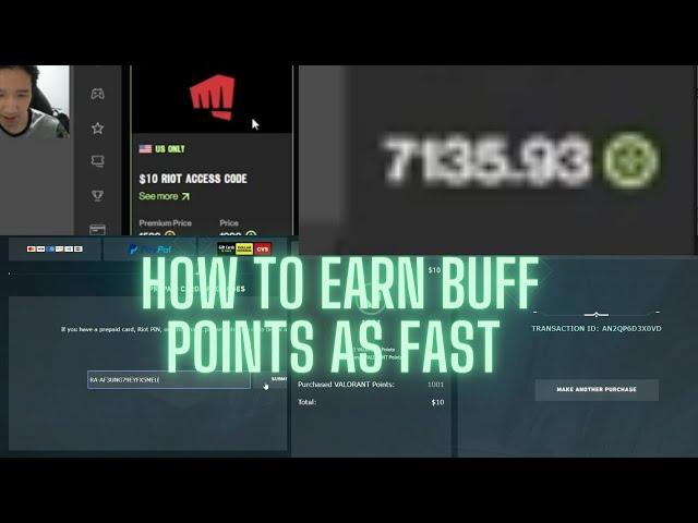 How to earn Buff points FAST