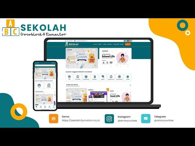 Template Website Sekolah Creayoon Plus PPDB