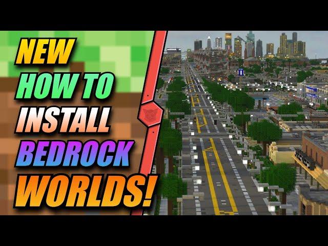 How To Install Minecraft Bedrock Worlds In 7 Minutes! - (Zipped Folder Tutorial)