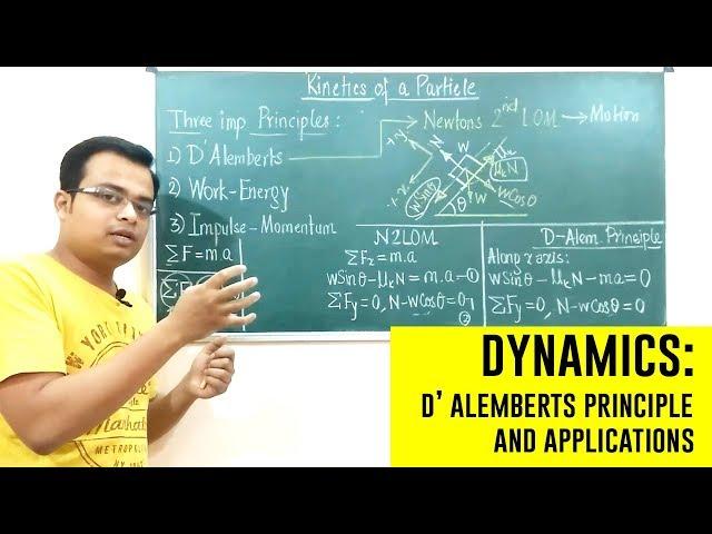 D' Alemberts Principle | Dynamics | Engineering Mechanics