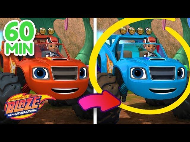 Blaze's Best Spot the Difference Games!  60 Minute Compilation | Blaze and the Monster Machines