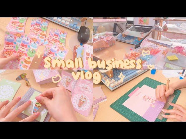 studio vlog 11 | shop update prep | making memo pads and sticker sheets, stock count