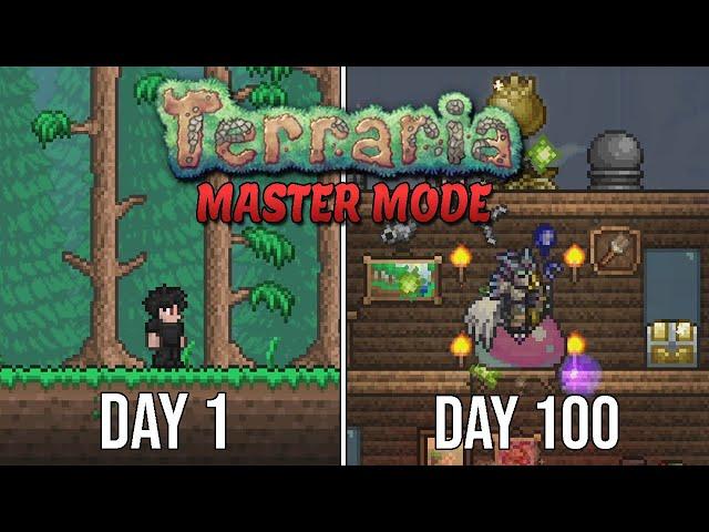 I Spent 100 Days In Terraria MASTER Mode and Here's What Happened