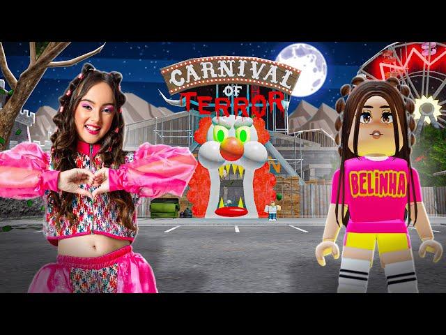 BELINHA ENTRA NO PARQUE DO IT A COISA NO ROBLOX - ESCAPE THE CARNIVAL