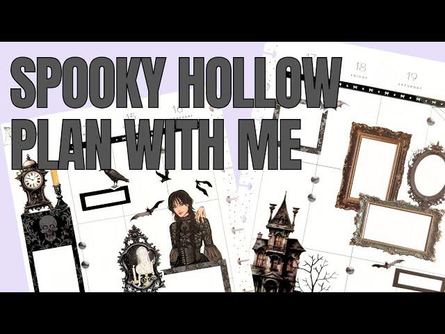 Spooky Hollow Plan With Me | Rongrong Halloween Sticker Book | Classic Plan With Me