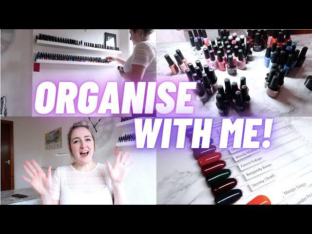 ORGANISE WITH ME! | SWATCH STICKS | NAIL VLOG | Spangley Nails