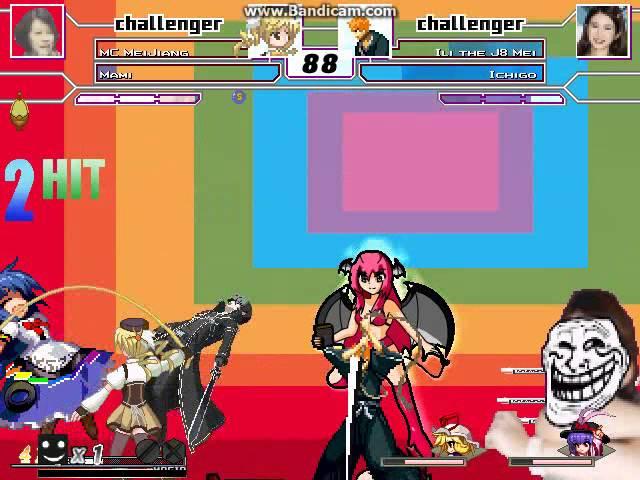 MUGEN: bettle of MC Maijian vs J8 Mei  4v4